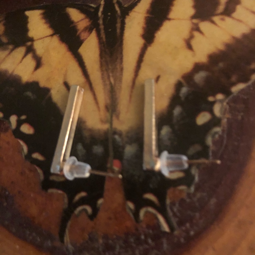 Handmade Brand New Gold Bar Earrings.